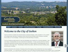 Tablet Screenshot of cityofgoshen.net